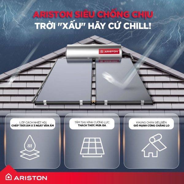 Máy nước nóng năng lượng mặt trời Ariston KAIROS THERMO DR2 - Hình ảnh 3