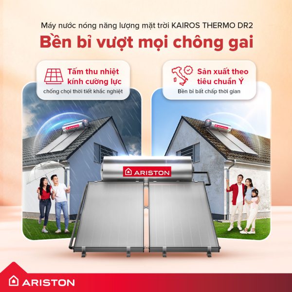 Máy nước nóng năng lượng mặt trời Ariston KAIROS THERMO DR2