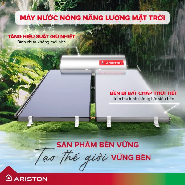 MÁY NƯỚC NÓNG NĂNG LƯỢNG MẶT TRỜI ARISTON CAO CẤP