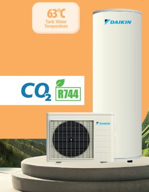 Máy Nước nóng Bơm Nhiệt Heatpump DAIKIN. Dung tích 315 L Model: RQWX60ZV1A/TU32SSZA